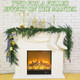 Jutom Christmas Garlands Norfolk Pine Garland Realistic Artificial Faux Greenery Garland Cedar Garland for Mantle Holiday Indoor Outdoor Fireplace Winter Christmas Decorations(2 Pcs,9 Feet) Jutom Christmas Garlands Norfolk Pine Garland Realistic Artificial Faux Greenery Garland Cedar Garland for Mantle Holiday Indoor Outdoor Fireplace Winter Christmas Decorations(2 Pcs,9 Feet)