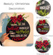 National Lampoon's Christmas Vacation Holiday Decor Wooden Wreath - 12inch, Party Supplies Funny Front Door Sign Christmas Decorations (C)