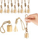 20 Pc Vintage Rustic Metal Cow Bells Christmas Decor Bells - Antique Handmade 4cm Bells, Gold Bells, Witch Bells - Unique Old Look Xmas Bells for Decoration 20 Pc Vintage Rustic Metal Cow Bells Christmas Decor Bells - Antique Handmade 4cm Bells, Gold Bells, Witch Bells - Unique Old Look Xmas Bells for Decoration