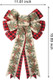 Christmas Wreath Bows - 2 Pack Large Red Black Plaid Burlap Wired Bow for Christmas Wreath, Christmas Party Xmas Tree Ornaments, Presents, Stair, Door, Indoor Outdoor Wall Decorations WG29