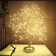 Tabletop Tree Light 108 LED Timer Function with Adjustable Twinkle Branches Bonsai Tree Lights 8 Lighting Modes Golden Branch for Room Home Bedroom Party Decor（Warm White）