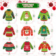 KatchOn, Ugly Sweater Christmas Hanging Decorations - Pack of 30, No DIY Ugly Sweater Party Decorations Hanging Christmas Decorations for Christmas Party Decorations Merry Christmas Decorations