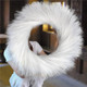 27in White Pampas Grass Wreath for Boho Wall Decor,Fall Wreaths for Front Door Outside,Full and Non-Shedding Silk Faux Pampas Wreath.