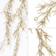 KI Store Champagne Glitter Christmas Garland 6-Foot Pack of 3 for Christmas Tree Decoration Wreath Front Door Table Centerpiece Car Decor