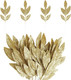 KIMOBER 20PCS Christmas Artificial Leaves,Glitter Golden Fake Floral Spray Picks Branches Twig for Xmas Tree Wreath Wedding Bouquet Decoration