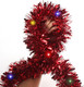 KIMOBER 32.8 Ft Christmas Prelit Tinsel Garland, Red Metallic Garland with 100 LED Lights for Christmas Tree Decorations,Wedding Party Supplies