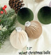 Christmas Balls Ornaments Velvet Christmas Balls - Pack of 15pcs Shatterproof Xmas Bulbs Decorations Set - Multicolor Green Brown Neutral,3.2 Inch