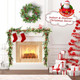 6FT Artificial Christmas Wreath with LED String Lights, Battery Operated, Berry/Eucalyptus Leaf/Pine Needle Green Wreath for Mantel Holiday Decorations Glow in The Dark Christmas Garland 6FT Artificial Christmas Wreath with LED String Lights, Battery Operated, Berry/Eucalyptus Leaf/Pine Needle Green Wreath for Mantel Holiday Decorations Glow in The Dark Christmas Garland