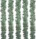 Kisflower 5 Pack 6.56FT Eucalyptus Garlands Artificial Greenery with Willow Leaves Fake Hanging Plants Vines for Wedding Arch Decorations Party Hotel Room Table Home Garden Office Wall Decor