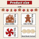 6Ft Christmas Garland Decorations - Felt Jinglebread Man & House with Wood Beads - Christmas Banner Decor for Mantle, Wall, Tree - Perfect for Indoor Christmas Decorations & Party Supply 6Ft Christmas Garland Decorations - Felt Jinglebread Man & House with Wood Beads - Christmas Banner Decor for Mantle, Wall, Tree - Perfect for Indoor Christmas Decorations & Party Supply