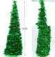 5Ft Pop up Christmas Tree, Collapsible Christmas Trees for Holiday Carnival Party Christmas Office Fireplace Indoor Outdoor Market Shop Decorations