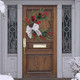Cedar Christmas Wreaths with Red Berry - 15 Inch Winter Norfolk Pine Wreath with Bow, Pine Cones, Grapevine for Xmas Holiday Home Front Door Indoor Wall Decorations