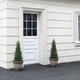 3FT Artificial Cedar Topiary Trees for Outdoors Potted Fake Cypress Trees Faux Evergreen Plants for Home Porch Decor Set of 2