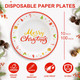 Lamosi 100Pcs Christmas Paper Plates, Paper Plates Christmas Party Supplies, 10 inch Disposable Dinner Plates for Birthday Holiday Wedding Event Lamosi 100Pcs Christmas Paper Plates, Paper Plates Christmas Party Supplies, 10 inch Disposable Dinner Plates for Birthday Holiday Wedding Event