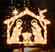 Lighted Nativity Christmas Window Decoration - Silhouette Lights for Home, Party, Patio, Lawn, Garden