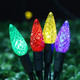 C6 Battery Operated Christmas Lights, 50 LED 17FT Christmas Lights with 8 Modes, Waterproof Christmas Decoration forChristmas Tree Wresth Garland Home Decor（Multicolor）