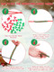 Lanstics 60 Sets Christmas Craft for Kids Beaded Ornament Kit Including 30 Sets Wreath, 30 Sets Candy Cane for Xmas Craft Tree Decorations Adults Kids Holiday Party (Assembly Needed)
