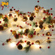 2 Pack Artificial Christmas Garland with Lights - Battery Operated 6.56FT Prelit Garland with 20 LED lights, Red Berries, Pine Cones, Pine Needles Decor for Xmas Tree Thanksgiving Home Fireplace Party 2 Pack Artificial Christmas Garland with Lights - Battery Operated 6.56FT Prelit Garland with 20 LED lights, Red Berries, Pine Cones, Pine Needles Decor for Xmas Tree Thanksgiving Home Fireplace Party