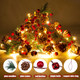 2 Pack Artificial Christmas Garland with Lights - Battery Operated 6.56FT Prelit Garland with 20 LED lights, Red Berries, Pine Cones, Pine Needles Decor for Xmas Tree Thanksgiving Home Fireplace Party 2 Pack Artificial Christmas Garland with Lights - Battery Operated 6.56FT Prelit Garland with 20 LED lights, Red Berries, Pine Cones, Pine Needles Decor for Xmas Tree Thanksgiving Home Fireplace Party
