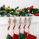 Set of 5 Christmas Stocking Holder for Mantel Christmas Stocking Hangers for Mantel Stocking Hooks for Fireplace Stocking Metal Clip for Christmas Decoration
