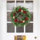 Christmas Wreath for Front Door,20 Inch Christmas Wreath Decorations with Wintry Pine, Decorated with Pine Cones, Berry Clusters, Frosted Branches for for Home Wall Window Porch Indoor Outdoor Decor Christmas Wreath for Front Door,20 Inch Christmas Wreath Decorations with Wintry Pine, Decorated with Pine Cones, Berry Clusters, Frosted Branches for for Home Wall Window Porch Indoor Outdoor Decor