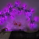 [8 Modes & Timer] 6 Ft 45 LED Halloween Willow Vine Twig Decor Garland Decorations with Purple Lights, Halloween Garland with Battery Operated Waterproof for Home Wall Fireplace Mantle Decorations