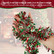 Christmas Tinsel Garland Metallic Tinsel Twist Garland Glitter Christmas Tree Hanging Garland Decorations for Christmas Indoor and Outdoor Ornament (Red, Green with Silver)