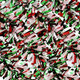Christmas Tinsel Garland Metallic Tinsel Twist Garland Shiny Christmas Tree Hanging Garland Decorations for Christmas Party Supplies Indoor and Outdoor Decoration (Red, Green and White)