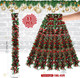 Lenwen 11 Pcs 180.45 ft Christmas Tinsel Garland Tree Garland Bulk Glitter Metallic Streamer Holiday Twist Tinsel for Wedding Birthday Party Supplies Hanging Tree Decorations (Red, Green, Sliver)