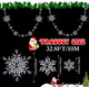 Lewtemi 32.8 Feet Christmas Acrylic Snowflake Garland Christmas Snowflake Ornament Hanging Christmas Snow Flake Streamers for Winter Birthday Party Decorations Supplies Xmas Tree (Clear) Lewtemi 32.8 Feet Christmas Acrylic Snowflake Garland Christmas Snowflake Ornament Hanging Christmas Snow Flake Streamers for Winter Birthday Party Decorations Supplies Xmas Tree (Clear)