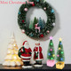 Christmas Decorations Mini Christmas Tree with Lights, 4 pcs Christmas Decor Indoor, Small Christmas Tree, Christmas Village Trees with String Lights for Home Party Table, Christmas Craft with Star