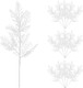 LIOOBO Christmas White Pine Needles Picks: 24 Pcs Artificial Pine Tree Twig, Pine Branches for Christmas Wreath Garden DIY Garland Decor