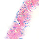 LOMIMOS 17 Ft Easter Christmas Tinsel Garland,Pink Glittering Decoration for Xmas Tree Party Wedding Supplies