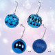 Lulu Home Christmas Ball Ornaments, 20 Ct Pre-Strung Xmas Tree Decorations, Holiday Hanging Balls Blue 3.15"