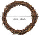16inch Large Natural Grapevine Wreath Rings Rattan Vine Branch Wreath Hoop for DIY Craft Wreath Christmas Easter Holiday Decoration Seasonal Decors (1pcs 40cm/16inch) 16inch Large Natural Grapevine Wreath Rings Rattan Vine Branch Wreath Hoop for DIY Craft Wreath Christmas Easter Holiday Decoration Seasonal Decors (1pcs 40cm/16inch)