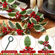 Lyrow 6 Pieces 6 ft Red Berry Christmas Garland Decoration Artificial Berry Garland Flexible Christmas Faux Garland for Outdoor Indoor Tree Fireplace Mantle Door Table Home Winter Holiday Farmhouse Lyrow 6 Pieces 6 ft Red Berry Christmas Garland Decoration Artificial Berry Garland Flexible Christmas Faux Garland for Outdoor Indoor Tree Fireplace Mantle Door Table Home Winter Holiday Farmhouse
