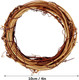 Grapevine Wreath Set, Marrywindix 16 Pieces Natural Vine Branch Wreath Christmas DIY Rattan Wreath Garland for Christmas Holiday Craft Wedding Decor (4 in.) Grapevine Wreath Set, Marrywindix 16 Pieces Natural Vine Branch Wreath Christmas DIY Rattan Wreath Garland for Christmas Holiday Craft Wedding Decor (4 in.)