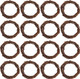 Grapevine Wreath Set, Marrywindix 16 Pieces Natural Vine Branch Wreath Christmas DIY Rattan Wreath Garland for Christmas Holiday Craft Wedding Decor (3 in.) Grapevine Wreath Set, Marrywindix 16 Pieces Natural Vine Branch Wreath Christmas DIY Rattan Wreath Garland for Christmas Holiday Craft Wedding Decor (3 in.)