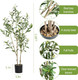 Artificial Olive Tree 3.2ft Tall with Natural Wood Trunk and Lifelike Fruits,Artificial Tree Faux Silk Plant for Home Office Decor Indoor Faux Tree-Set of 2 Artificial Olive Tree 3.2ft Tall with Natural Wood Trunk and Lifelike Fruits,Artificial Tree Faux Silk Plant for Home Office Decor Indoor Faux Tree-Set of 2