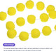 MECCANIXITY 3Pcs Felt Ball Garland Yellow Pom Pom Garland Handing Balls 7.55 Feet Long 20 Balls Party Banner Decor for Christmas Birthday Party Decoration
