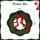 MelonBoat Christmas Bathroom Rugs: Non-Slip Christmas Bath Mat with Wreath and Bows Design, Absorbent Cute Soft Christmas Decorations Bathroom Rugs, Washable Green Christmas Bath Mats 24 x 24 Inch