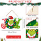 Christmas Door Decorations, Wooden Joy Hanging Signs Merry Christmas Sign Christmas Wreath for Front Door Xmas Door Wall Tree Decorations Indoor Outdoor