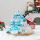 16PCS Light Blue Christmas Balls Ornaments, 3.15'' Shatterproof Clear Christmas Balls with Filler, Christmas Decorative Hanging Ornaments Set for Xmas Tree/Party/Holiday (Light Blue)