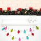 6.6Ft Christmas Felt Light Garland Banner 8 Pcs Light Bulbs Shape Rainbow Banner Xmas Colored Decorative Bunting Garland for Xmas Tree Christmas Party Holiday Home Mantel Wall Decoration
