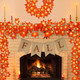 20FT Fall Decor - 2 Pack Fall Leaves Garland with Lights Banner Fall Decorations for Home Fall Room Door Porch Decor Autumn Halloween Thanksgiving Decortions for Mantle Kitchen Office Indoor Outdoor