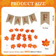 20FT Fall Decor - 2 Pack Fall Leaves Garland with Lights Banner Fall Decorations for Home Fall Room Door Porch Decor Autumn Halloween Thanksgiving Decortions for Mantle Kitchen Office Indoor Outdoor