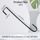 Molain 2 Pack 12 Inch Wreath Hanger Hooks, Black Over Door Hanger for Front Door Metal Wreath Holder, Wreath Door Hanger Clothes Towel Hanger Hooks Halloween Christmas Easter Wreath Hanger(Black) Molain 2 Pack 12 Inch Wreath Hanger Hooks, Black Over Door Hanger for Front Door Metal Wreath Holder, Wreath Door Hanger Clothes Towel Hanger Hooks Halloween Christmas Easter Wreath Hanger(Black)