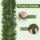 6ft Artificial Christmas Pine Garland, Real Touch Greenery Winter Garland Decor for Home, Fireplace, Wall, Porch, Table, Mantle, Indoor Outdoor Decoration