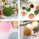 Velvet Christmas Ornaments,Velvet Ornaments for Christmas Tree, Wreath & Party Decorations,with Hanging Loop (Velvet 001, 12pcs)