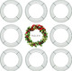 10 Inch Christmas Wire Wreath Frame Metal Wreath Form Front Door Wreath Ring for Year Decors Crafts DIY，10 Pack